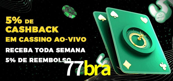 Promoções do cassino ao Vivo 77bra